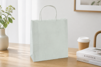 Bolsas Kraft Blancas con Asas